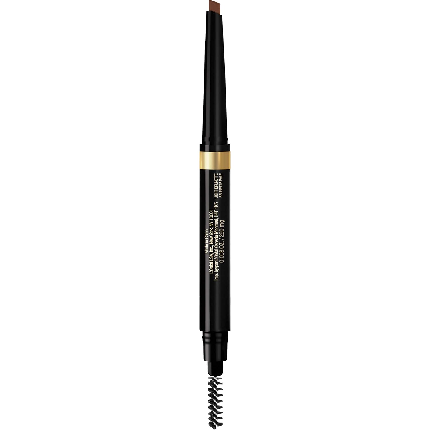 L'Oreal Paris Brow Stylist Shape & Fill Mechanical Eye Brow Makeup Pencil, Light Brunette, 0.008 Oz