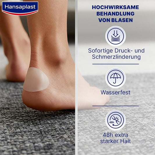 Hansaplast Sos Mix Pack Blasenpflaster Alle Größen + Druckstopp Pflaster, 6 Pcs. Patch