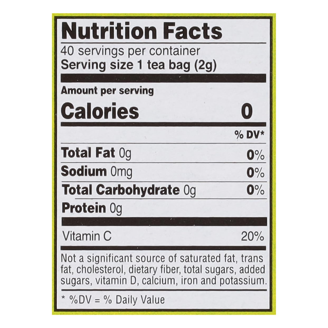 Celestial Seasonings Green Tea, Authentic, Contains Caffeine, 40 Count (Pack Of 6) (Packaging May Vary)