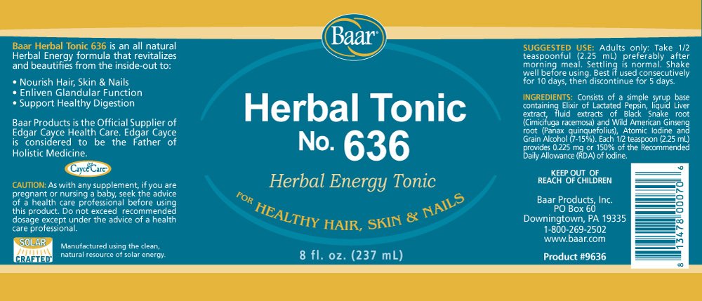 Herbal Tonic 636, 8 Oz. : Grocery & Gourmet Food