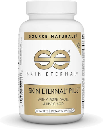Source Naturals Skin Eternal Plus, With C Ester, Dmae, & Lipoic Acid - 60 Tablets
