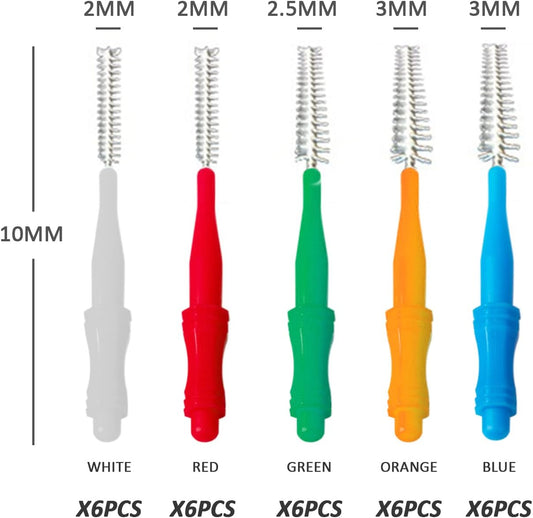 30 Interdental Brushes, Interdental Cleaning Brush, Dental Care, Teeth Cleaning, Interdental Cleaning Brush, Oral Care