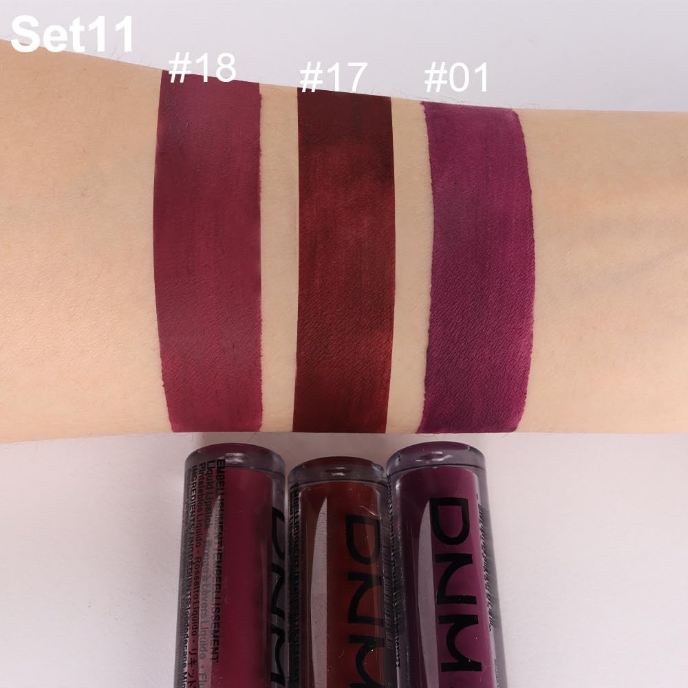 Evpct 2Pcs Matte Dark Green Lipstick And Lip Liner Gloss Makeup Set Matt Matte Liquid Lipstick Long Lasting Set 24H And With Lip Liner 23# : Beauty & Personal Care
