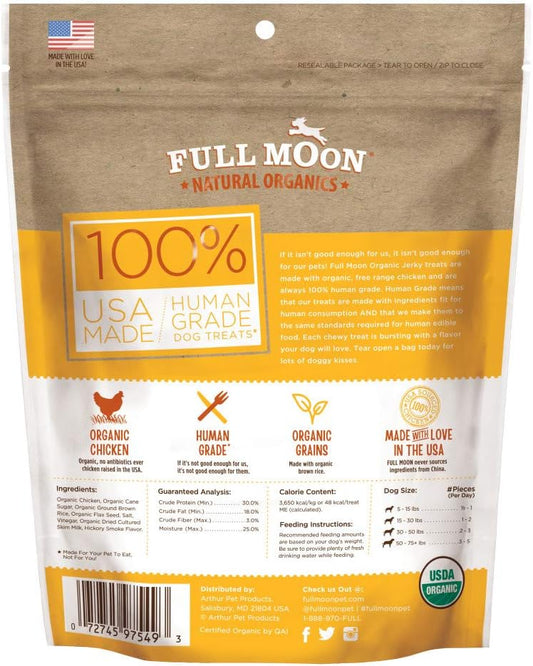Full Moon Usda Organic Chicken Jerky Healthy All Natural Dog Treats Human Grade 16 Oz