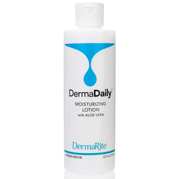 Dermarite'S Dermadaily Moisturizing Lotion For Hand And Body - Daily Use Skin Moisturizer With Aloe Vera, Non-Greasy Formula - 7.5 Oz. Bottle, 2 Count