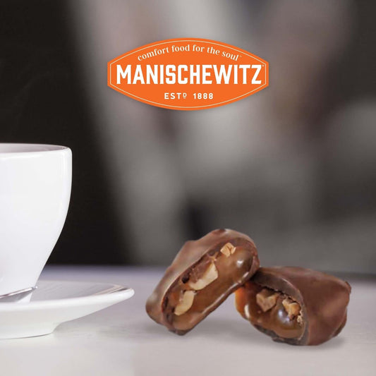 Manischewitz Milk Chocolate Caramel Cashew Patties 5oz | Rich & Creamy, Wonderful Nutty Flavor, Perfect for Gifting, Kosher for Passover