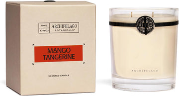 Archipelago Botanicals Mango Tangerine Boxed Candle, Mango and Tangerine, Clean Soy Wax Blend Burns 60 Hours (10 oz)