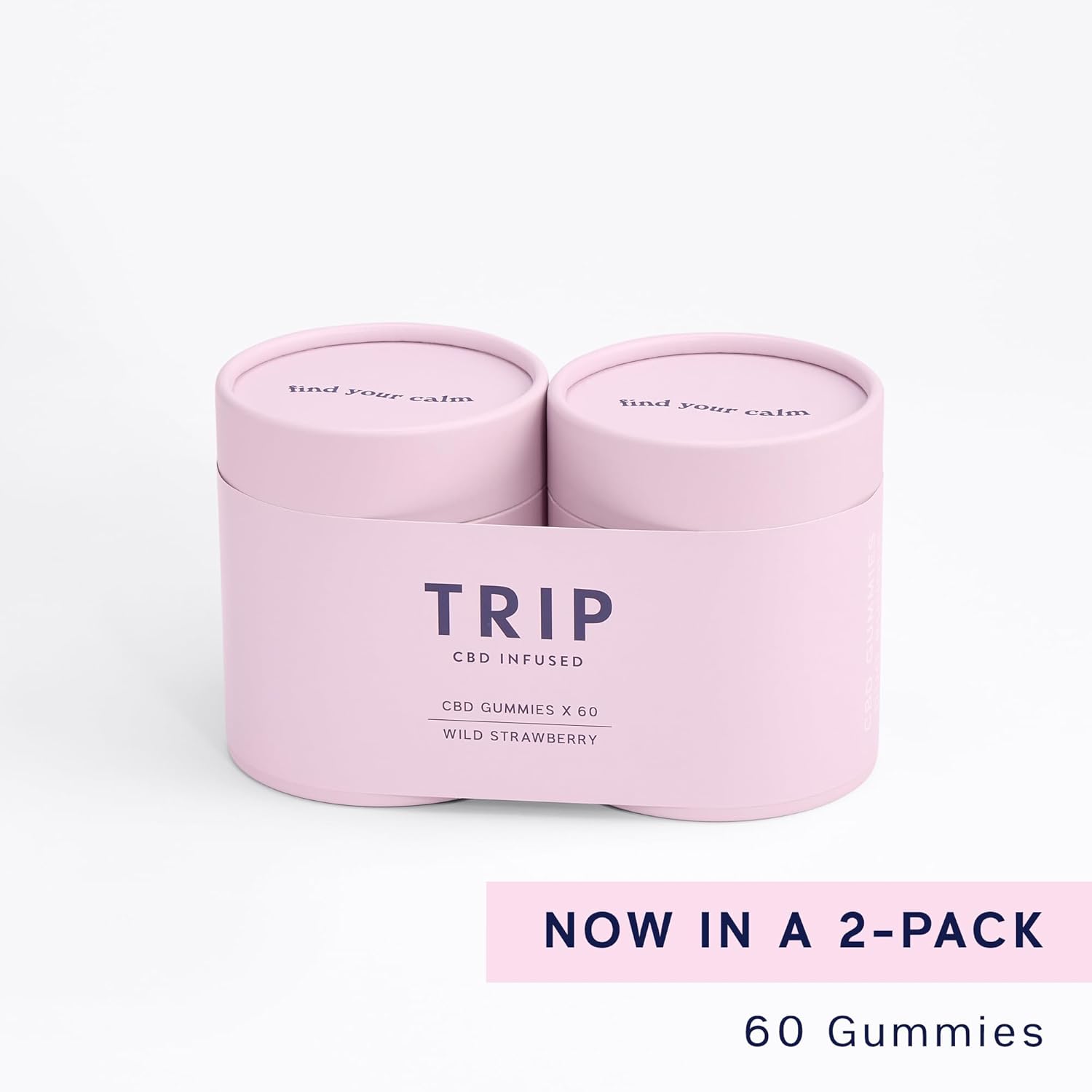 TRIP CBD Infused Wild Strawberry Gummies (2 Pack, 60 Gummies). High Strength CBD Edibles. 600MG CBD – Vegan, THC-Free, Natural Flavour : Amazon.co.uk: Health & Personal Care