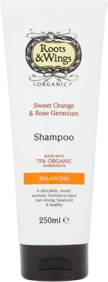 Roots & Wings Organic Balancing Sweet Orange And Rose Geranium Shampoo 250Ml (Pack Of 2)