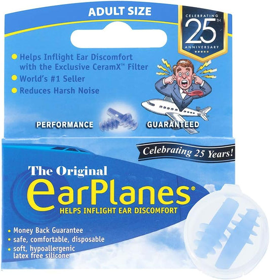 Earplanes Adult 12 Years + (2 Pack Offer)
