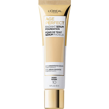 L'Oreal Paris Age Perfect Radiant Serum Foundation With Spf 50, Ivory, 1 Fl. Oz