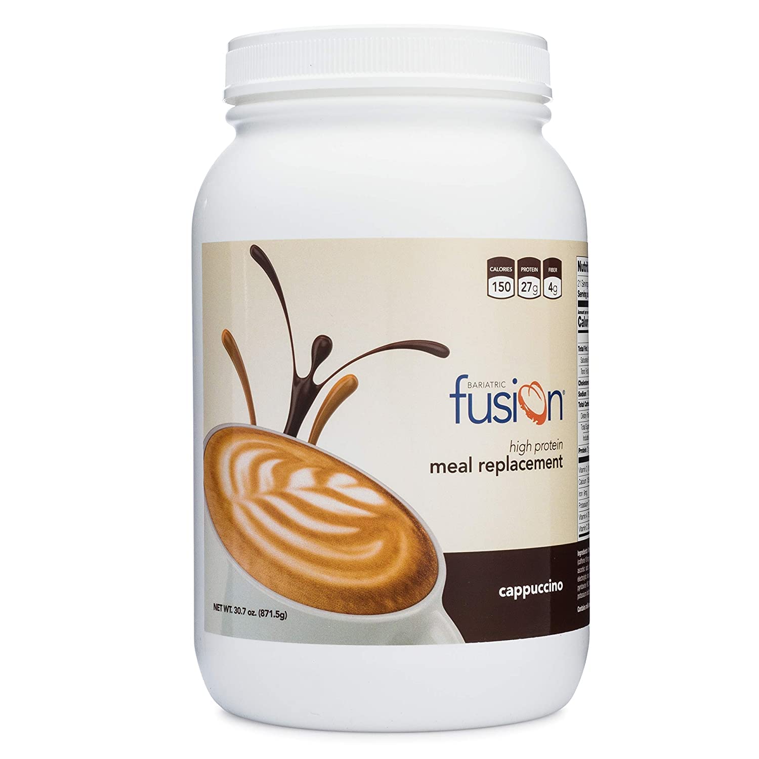 Bariatric Fusion Cappuccino Meal Replacement 27g Protein Powder, 21 Se