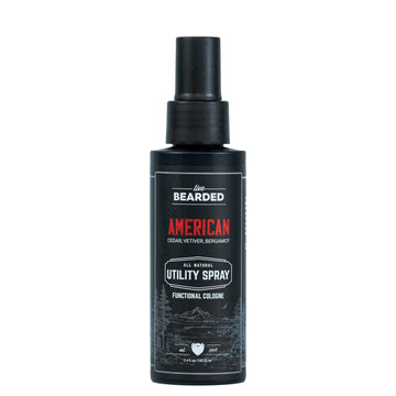 Live Bearded Utility Spray - All Purpose Cologne With Natural Fragrance - Made In The Usa - 3.4 Fl Oz Bottle | 1880 Scent - Bourbon, Bitters, Citrus