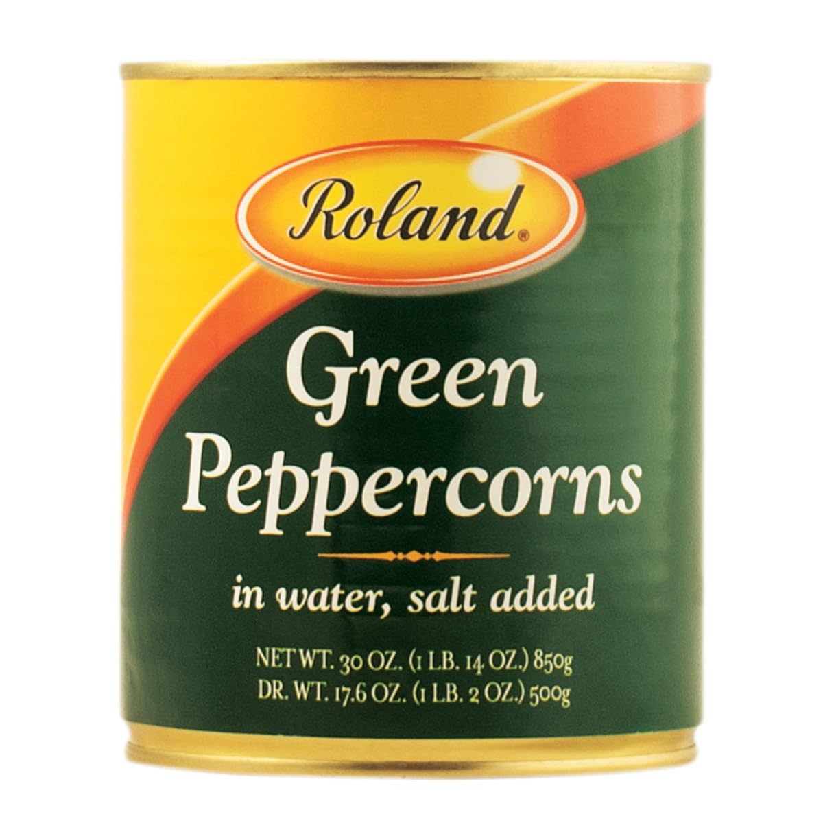 Roland Foods Green Peppercorns In Brine, Specialty Imported Food, 28.2-Ounce Can