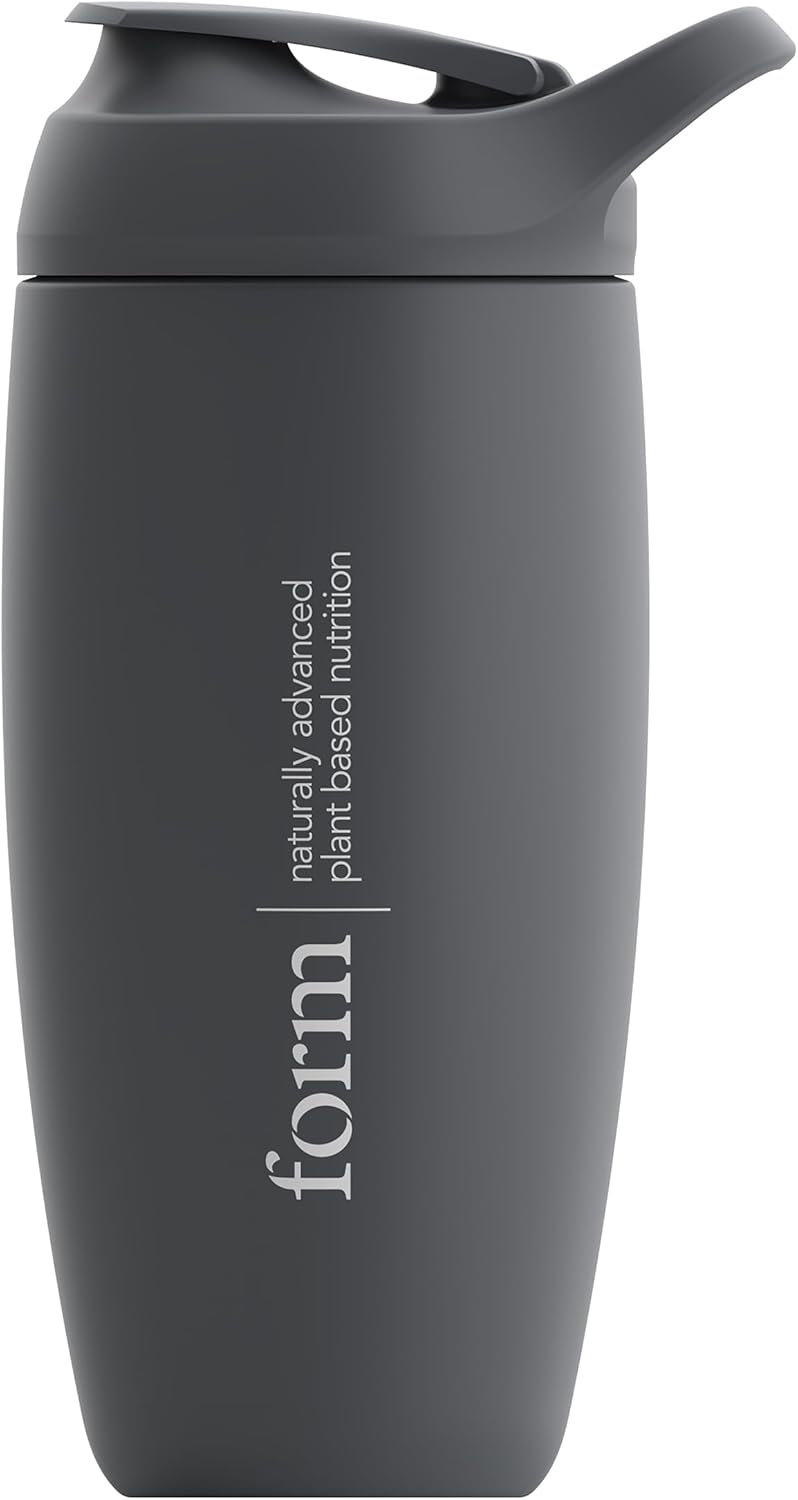Form Insulated Stainless Steel Protein Shaker Bottle - 550Ml, Leak-Proof Protein Shaker Stainless Steel With Snap-Fit Agitator - Keeps Drinks Cold For 12 Hours!