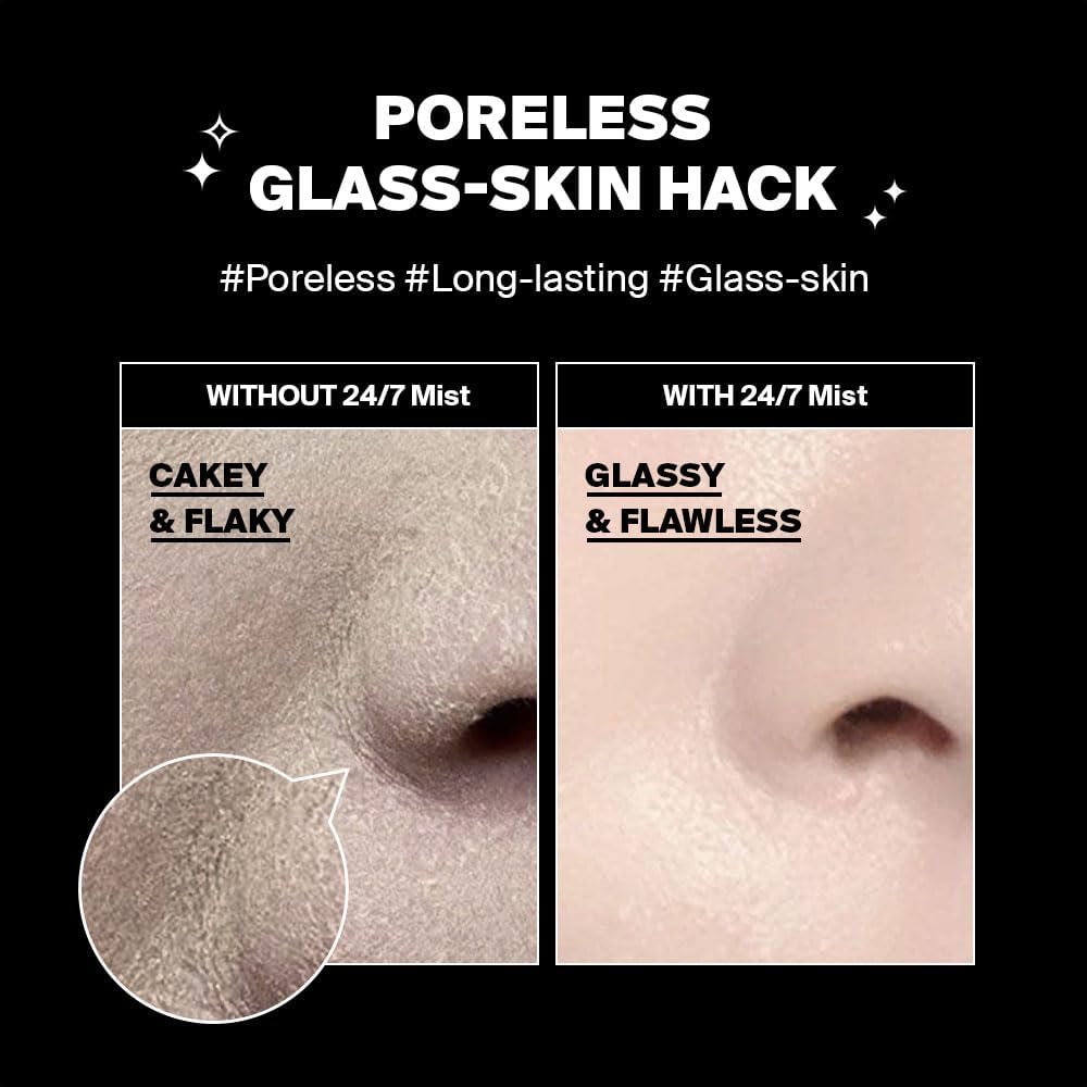 Purcell 24/7 Colostrum Ampoule Mist - Glass Skin With Long Hydration, Poreless Smooth Skin, Before & After Makeup, Hyaluronic Acid And Vitamin, For All Skin Types, 1.85 Fl Oz
