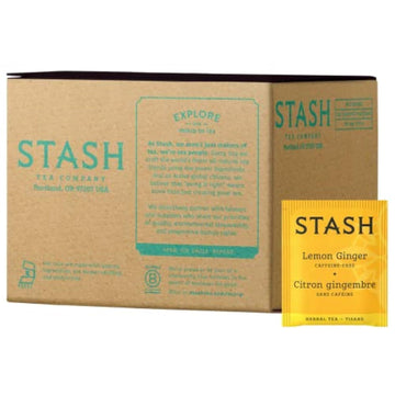 Stash Tea Lemon Ginger Herbal Tea Box Of 100 Tea Bags