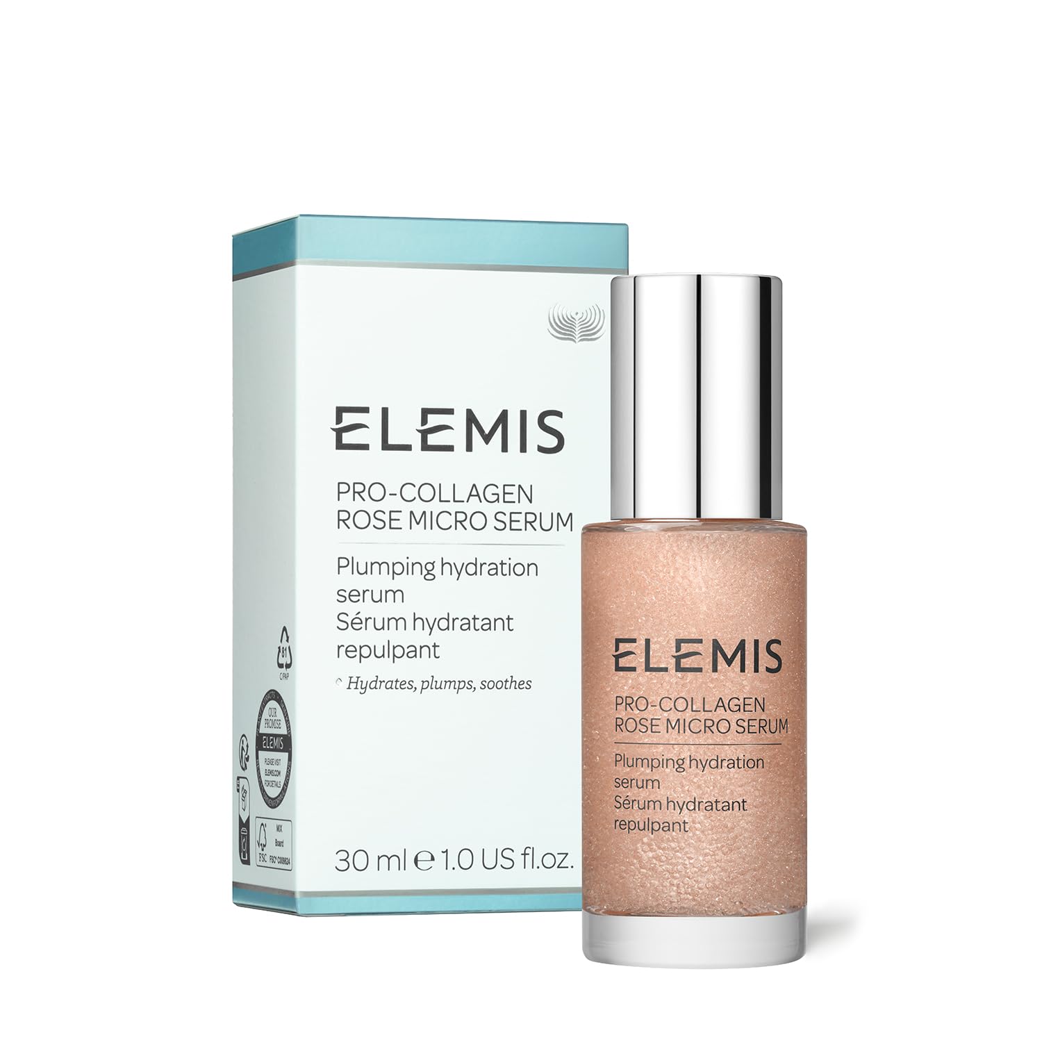 Elemis Pro-Collagen Rose Micro Serum | Hydration Serum That Plumps, Soothes, And Nourishes Your Skin While Reducing Fine Lines & Wrinkles