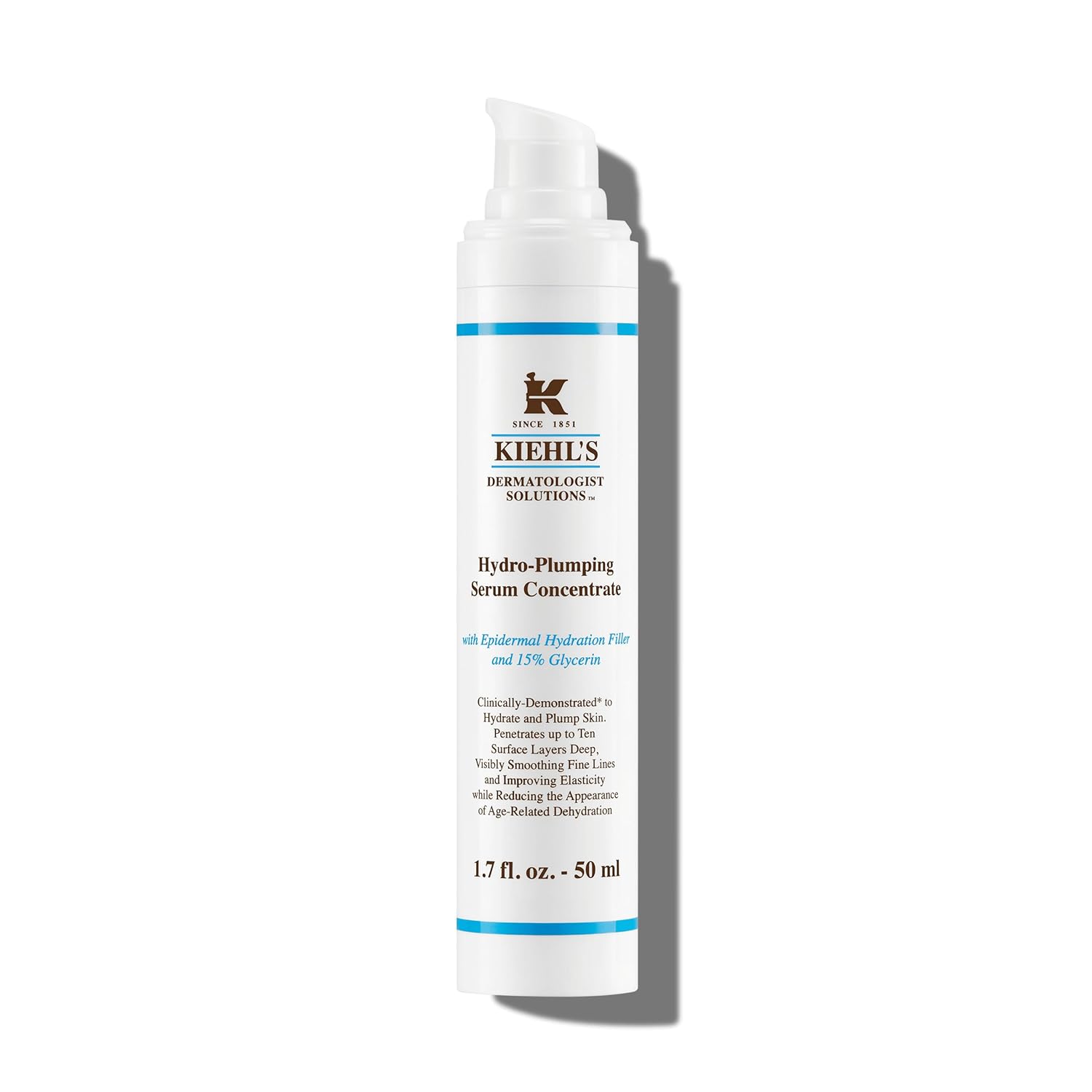 Kiehl'S Hydro-Plumping Hydrating Serum, Plumps Skin, Improves Elasticity, Reduces Appearance Of Dry Skin, Ophthalmologist And Dermatologist Tested, Fragrance-Free