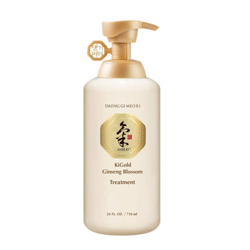 Daeng Gi Meo Ri - Ki Gold Ginseng Blossom Treatment, No Silicone, For Glossy And Elastic Hair, Deeply Hydrating And Moisturizing, 710Ml