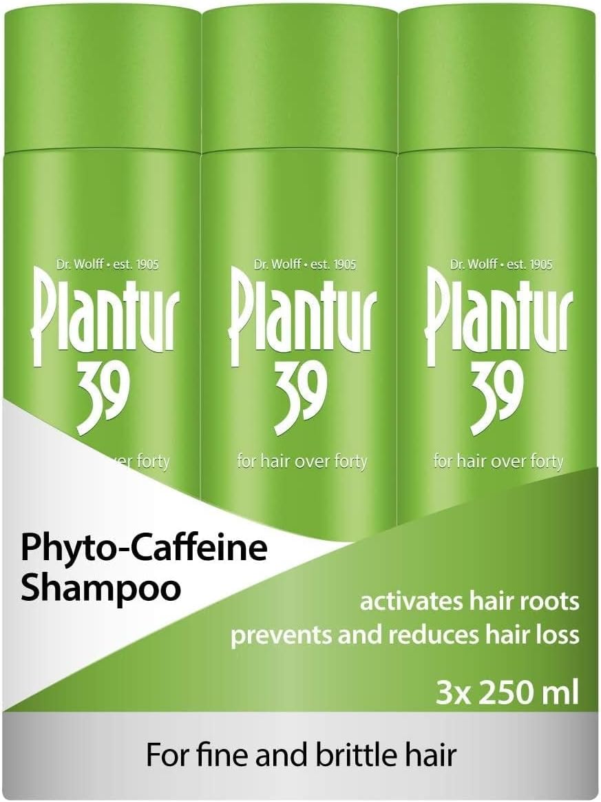 Plantur 39 Caffeine Shampoo Prevents And Reduces Hair Loss 2X 250Ml | For Fine Brittle Hair | Unique Galenic Formula Supports Hair Growth | Women Hair Care Made In Germany