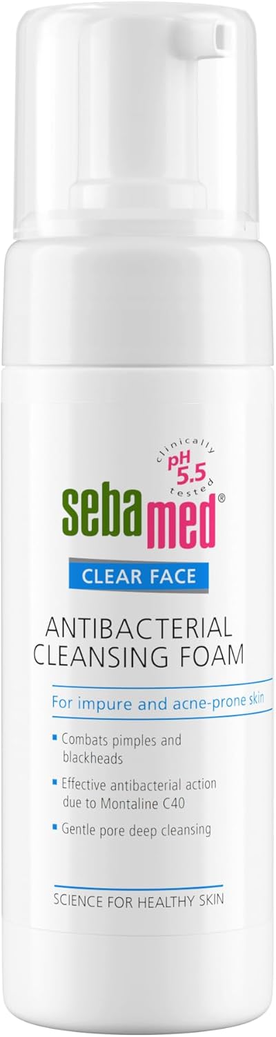 Sebamed Clear Face Antibacterial Cleansing Foam 150 ml : Amazon.co.uk: Beauty