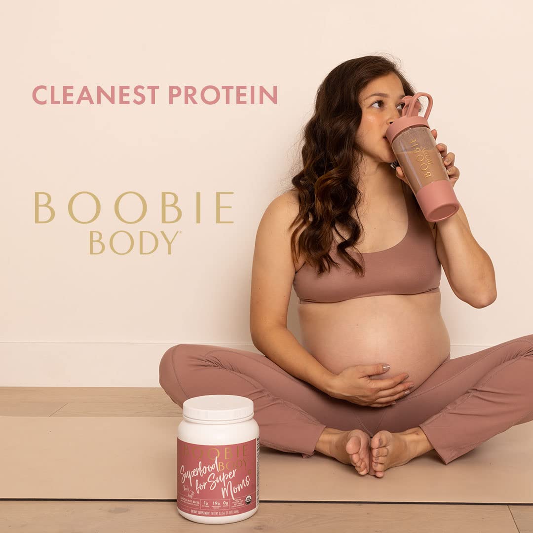 Boobie Body Superfood Protein Meal Replacement Shake, Vanilla Cookie Flavor | 19g Protein | Safe for Pregnancy, Lactation, & Motherhood | Organic, Vegan, Zero Sugar, 1 Tub (21 oz.) : Health & Household