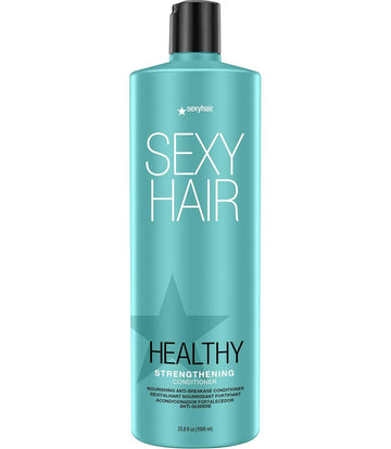 Sexyhair Healthy Strengthening Anti-Breakage Shampoo/Conditioner | Helps Provide Strength And Flexibility To Damaged Hair | Sls And Sles Sulfate Free