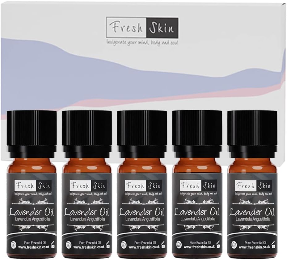 Freshskin Beauty Ltd | 50Ml (5 X 10Ml) - Lavender Essential Oil - 100% Pure & Natural Essential Oils