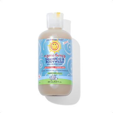 California Baby Eczema Unscented Shampoo & Body Wash | Soothes Irritation | 100% Plant-Based | Allergy-Friendly | Steroid-Free | 251 Ml / 8.5 Oz