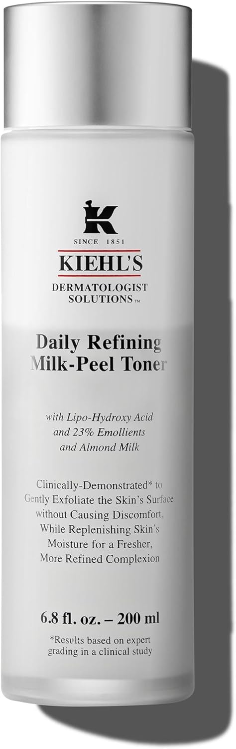 Kiehl'S Daily Refining Milk-Peel Toner, Gentle Exfoliating Facial Toner, 200Ml