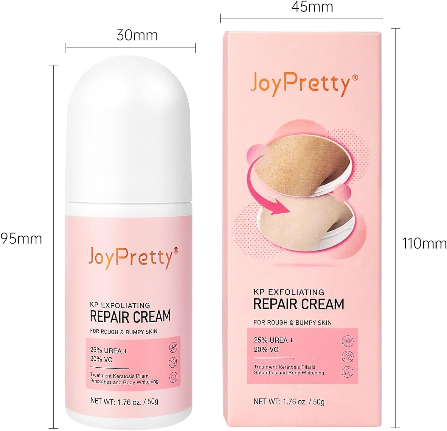 Keratosis Pilaris Lotion, Legs Treatment Body Cream Skin Exfoliating Repair Cream Chicken Skin Care Cream,Exfoliating Body Cream Rough Bumpy Skin Body Lotion Moisturizing Cream Gets Rid Of Redness