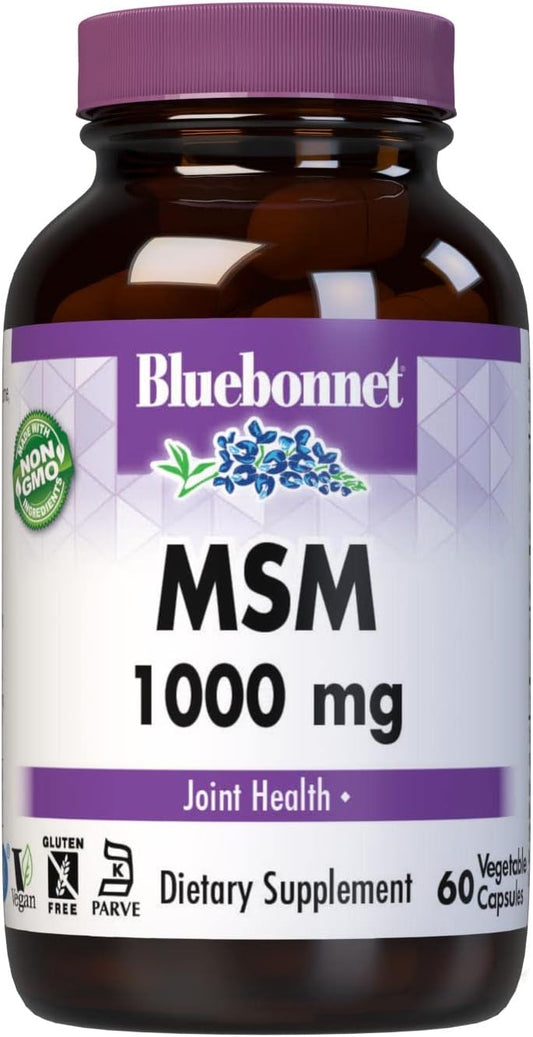 BlueBonnet MSM Supplement, 60 Vcaps60 Count (Pack of 1)