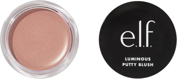 E.L.F. Luminous Putty Blush, Putty To Powder Blush With A Shimmer Finish, Lightweight, Buildable Formula, Bermuda, 10 G (Pack Of 1)