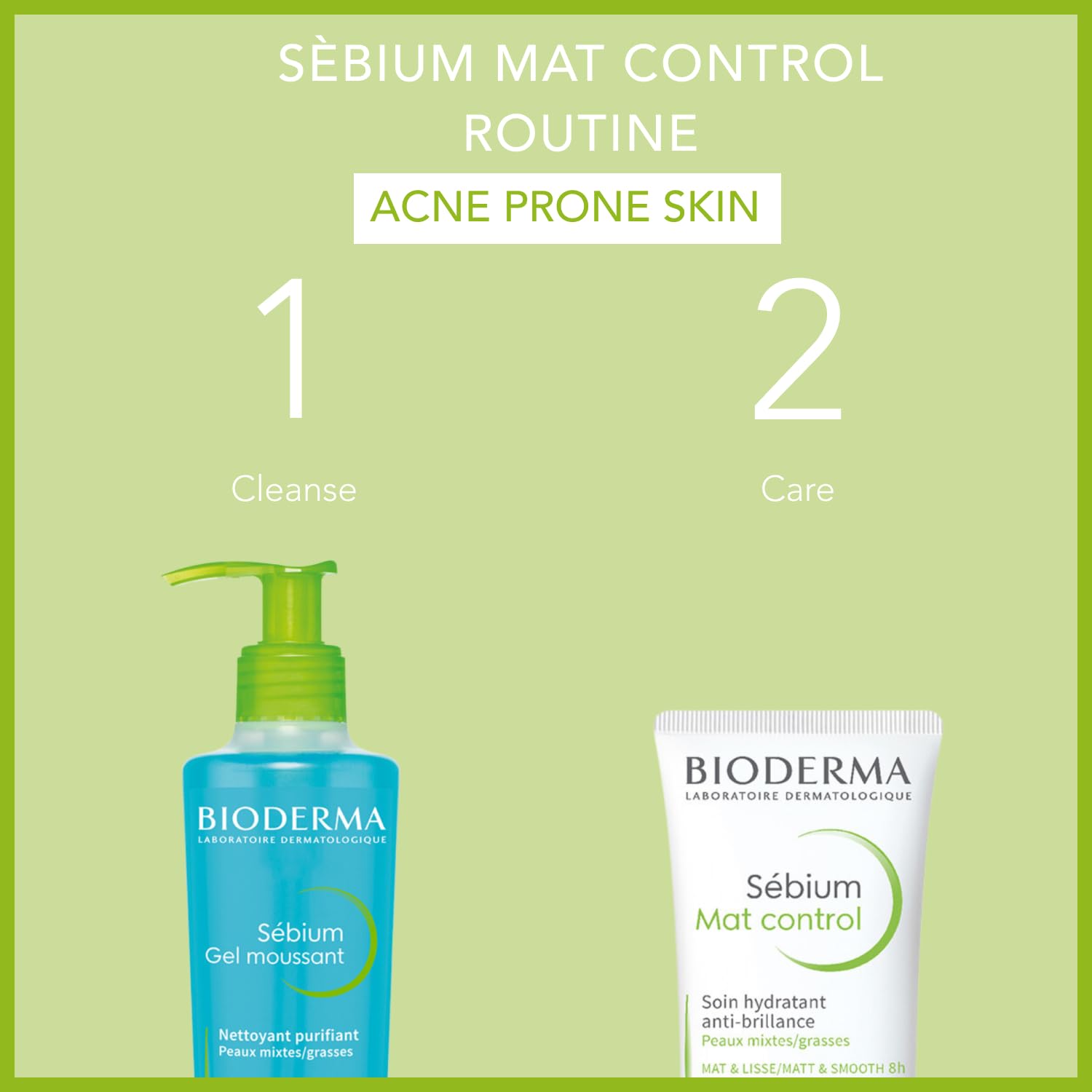 Bioderma - Sébium - Mat Control Cream - Mattifying and moisturizing daily cream - for Combination to Oily Skin - 1 fl.oz. : Beauty & Personal Care