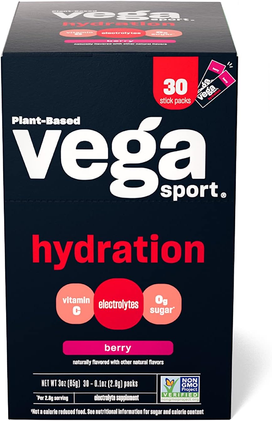 Vega Sport Hydration Electrolyte Powder, Berry - Post Workout Recovery