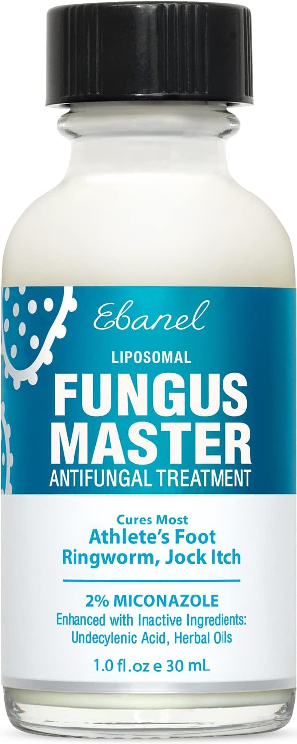 Ebanel Athlete'S Foot Fungus Treatment Extra Strength With Miconazole, Undecylenic Acid, Tea Tree Oil, Manuka Oil, Urea, Herbal Remedies, Antifungal Cream To Kill Fungi On Skin Lead To Nail Fungus