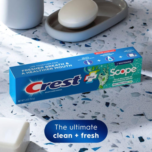Crest Complete Whitening Scope Toothpaste, Minty Fresh, 5.4 Ounce/459 Grams 3 Pack