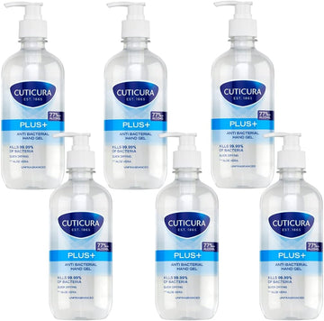 Cuticura Original Anti Bacterial Hand Gel 100Ml, Multipack Of 6. Quick Drying. Kills 99.9% Bacteria. Anti Viral Action. Personal & Commercial Use. Prevent Spread Of Germs