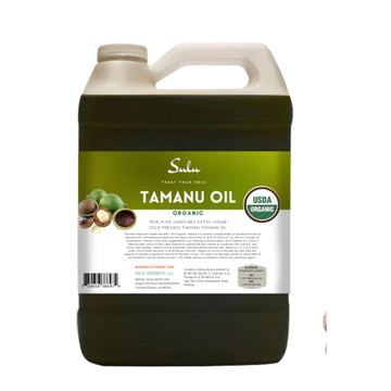 Sulu Organics 100% Pure Certified Organic Unrefined Cold Pressed Tamanu Oil 4 Lbs (64 Fl.Oz)