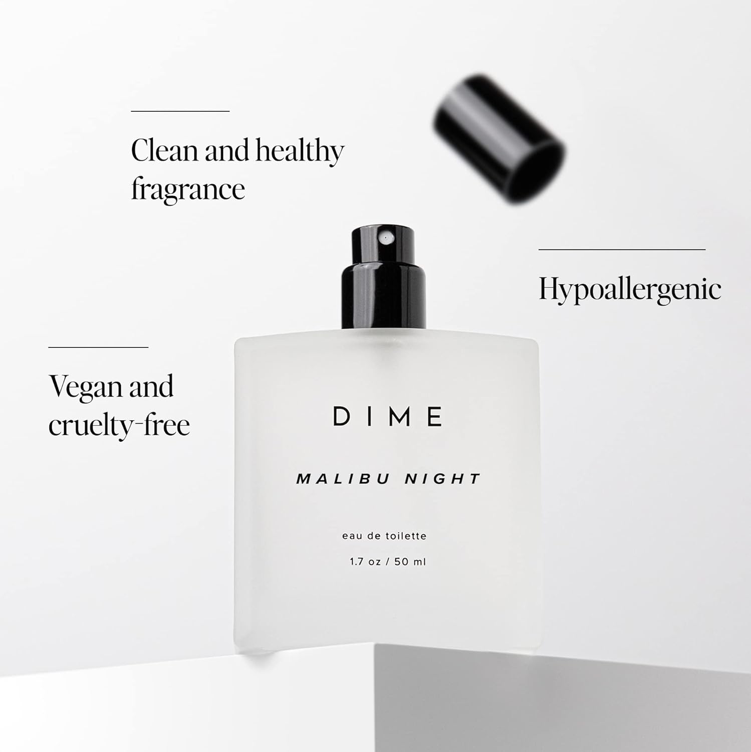 Dime Beauty Perfume Malibu Night, 1.7 Oz / 50 Ml - Light And Floral Musk Scent, Hypoallergenic, Clean Perfume, Eau De Toilette For Women : Beauty & Personal Care