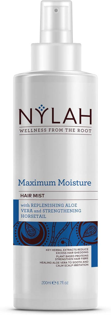 Nylah Maximum Moisture Hair Mist 200Ml Lightweight Hydration Mist For Dry, Curly & Afro Hair – Non-Sticky, Fast-Absorbing Formula For Curls, Coils – Soothes Scalp & Boosts Moisture Retention