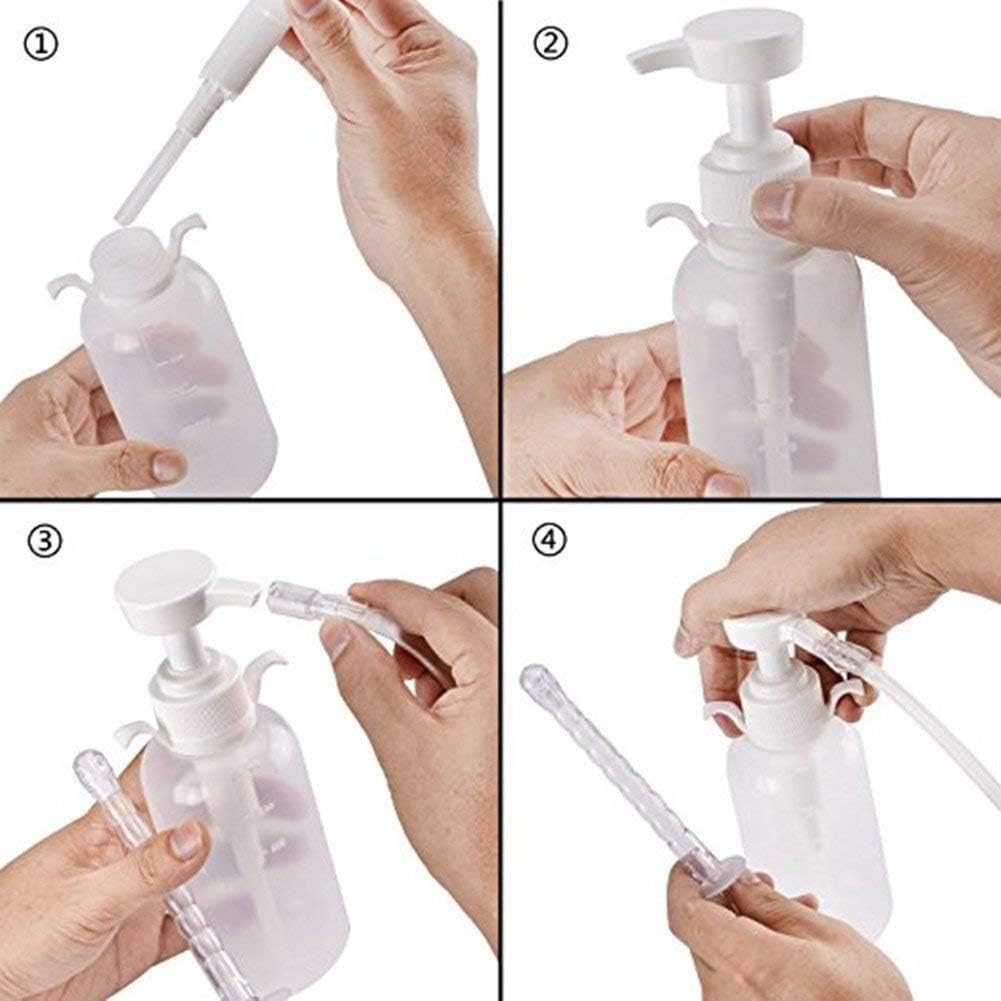 Reusable Vaginal Cleansing System Excellent Vaginal Cleanser Female Vaginal Rinse, Manual Pressure Clean, 100% Safe, 300 ml Capacity Extra 2 Nozzle Tips Doctor Recommended (300ml) : Health & Household