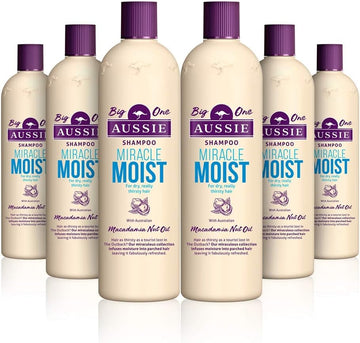 Aussie Miracle Moist Shampoo 500 Ml - Pack Of 6