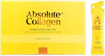 Absolute Collagen Marine Liquid Collagen Supplement For Women, 8000Mg High-Strength Collagen With Vitamin C, Sugar-Free, For Skin, Hair & Nails, Mango & Mandarin Flavour, 14 Sachets Per Box