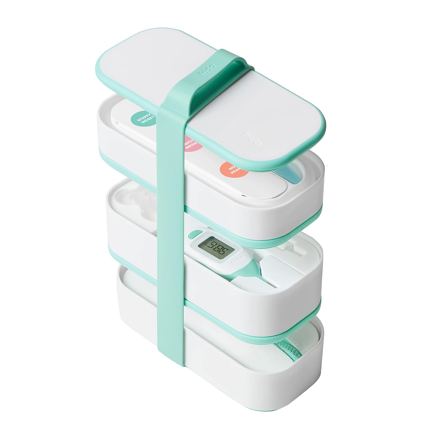 Frida Baby Mobile Medicine Cabinet Travel Kit | Portable Carrying Case Stocked with Wellness Essentials : Baby