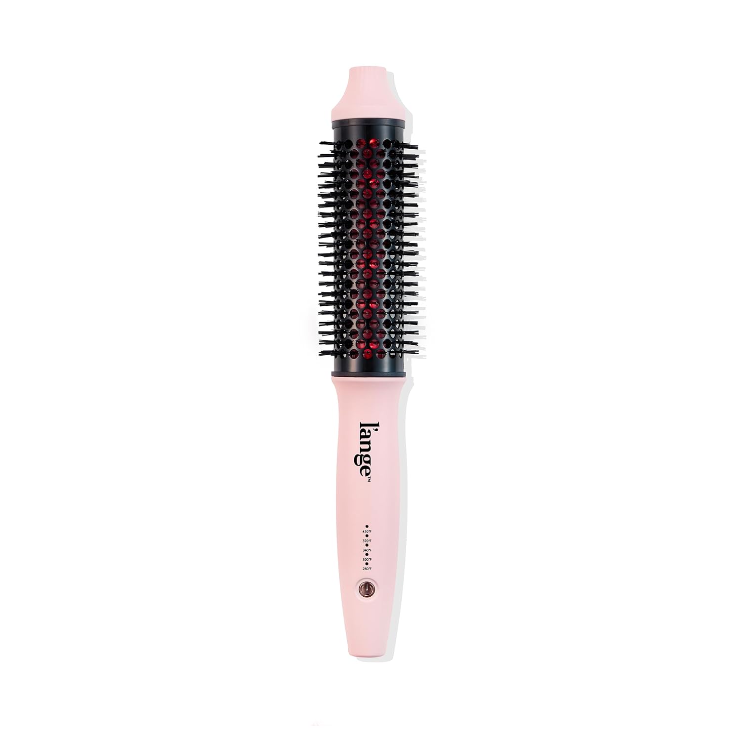 L'Ange Hair Glamwave Infrared Thermal Ionic Brush | 38Mm Heated Round Thermal Brush For Volume And Curls | Reduces Frizz | Adds Shine | Smooth Styling Tool For All Hair Types (Black)