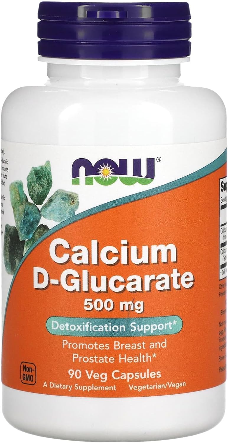 NOW Supplements, Calcium D-Glucarate 500 mg, Detoxification Support*, 90 Veg Capsules : Health & Household