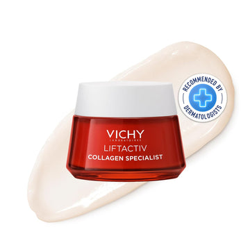 Vichy Liftactiv Peptide-C Anti-Aging Moisturizer, Vitamin C Face Cream With Collagen Peptides To Reduce Wrinkles, Firm And Brighten Skin, Paraben Free, 1.69 Fl Oz