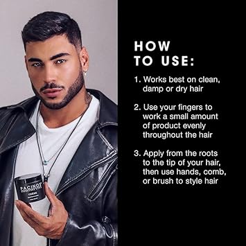 Pacinos Creme Hair Sculpting Wax Cream - Water Soluble Medium Shine Styling Cream : Beauty & Personal Care